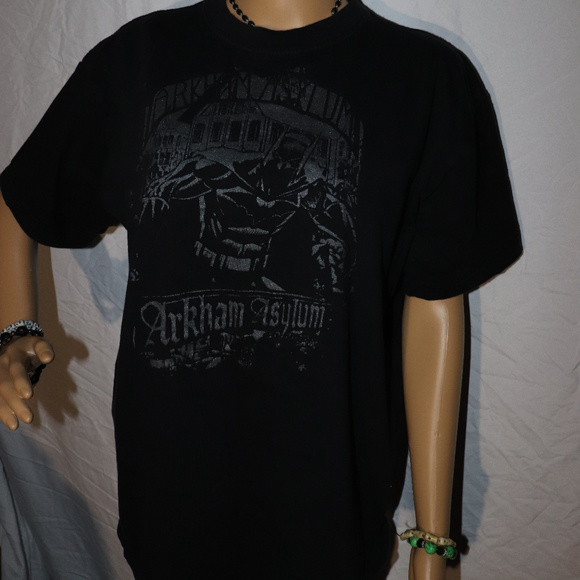 Batman Arkham Asylum Shirt DC Comic Joker M - Picture 2 of 3